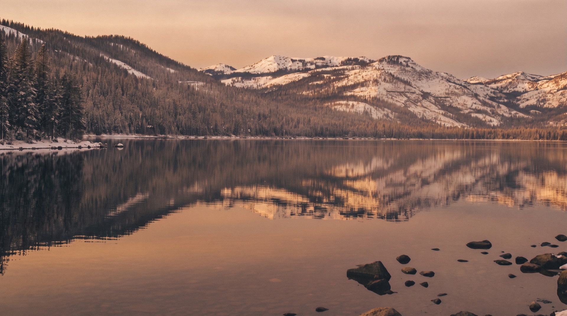 Donner Lake in winter