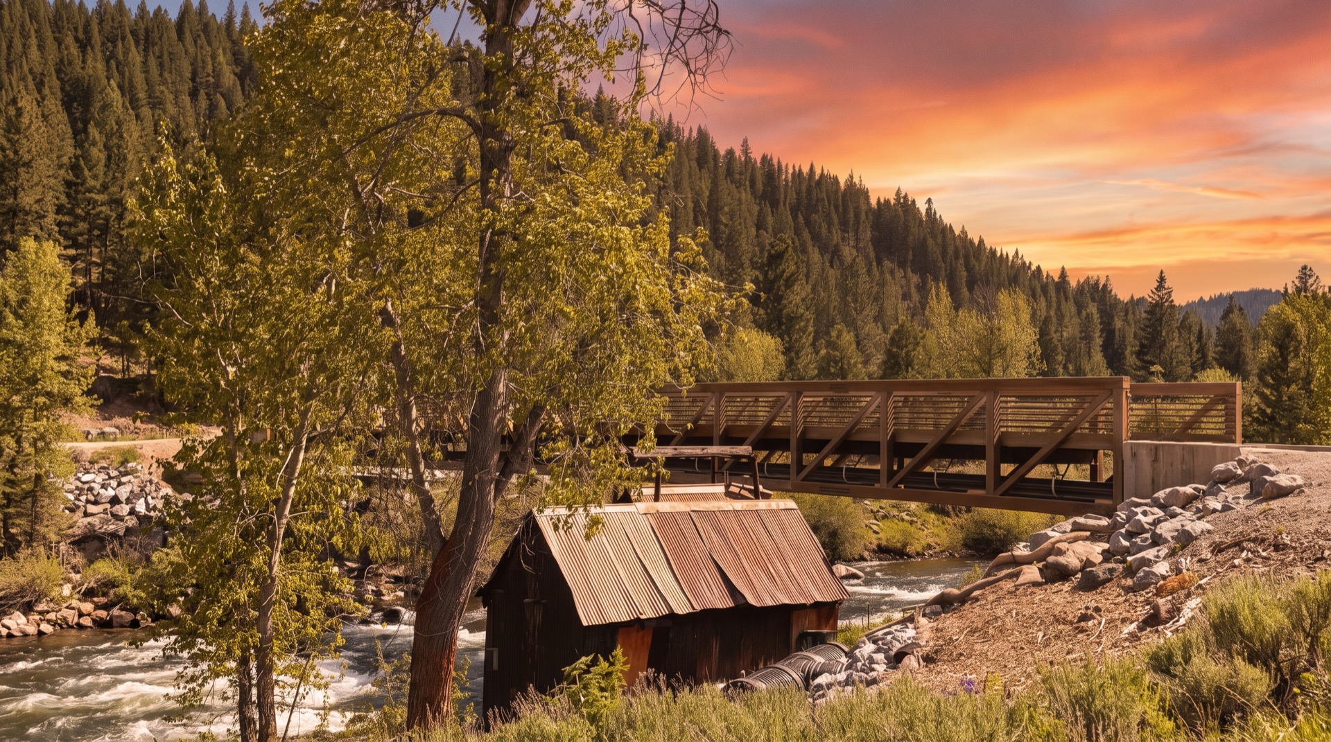 River walkway trail